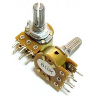 Потенциометр Резистор переменный стерео ( 2 ряда ) 10 Ком