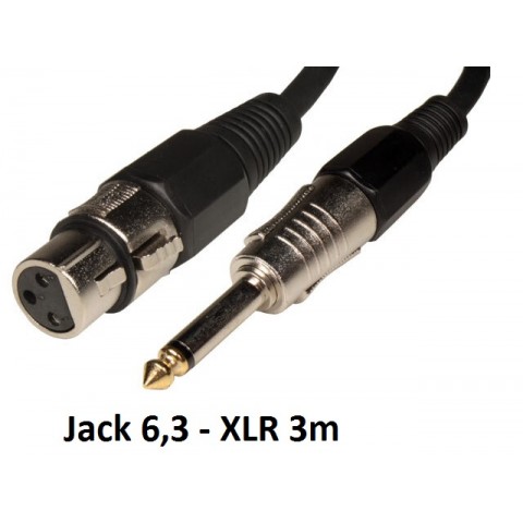 Шнур Jack6,3мм - XLR 3м (для микрофона)