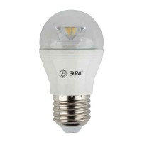 Лампа ЭРА LED P45 Е27, 7w, 2700К, шар прозрачный (P45-7w-827-E27-Clear)
