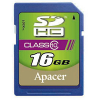 Карта памяти SDHC [класс  10] 16 GB Apacer (AP16GSDHС10-R)
